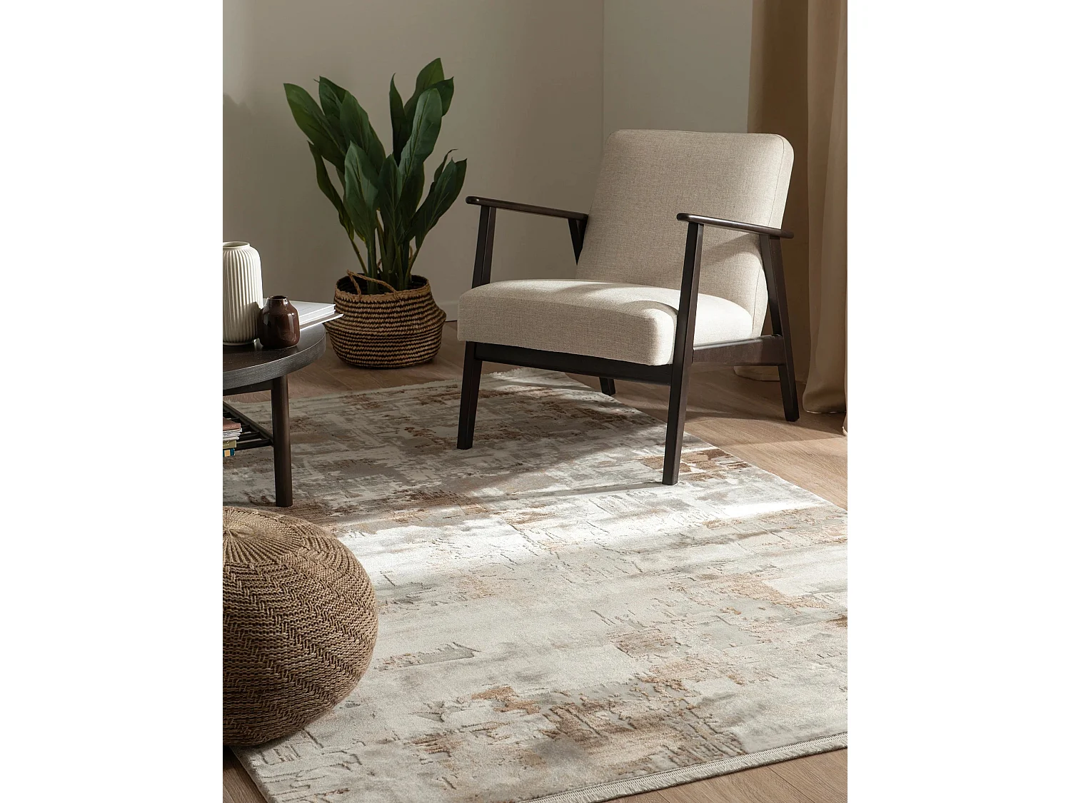 Tapis 160x245 beige Davos Intense