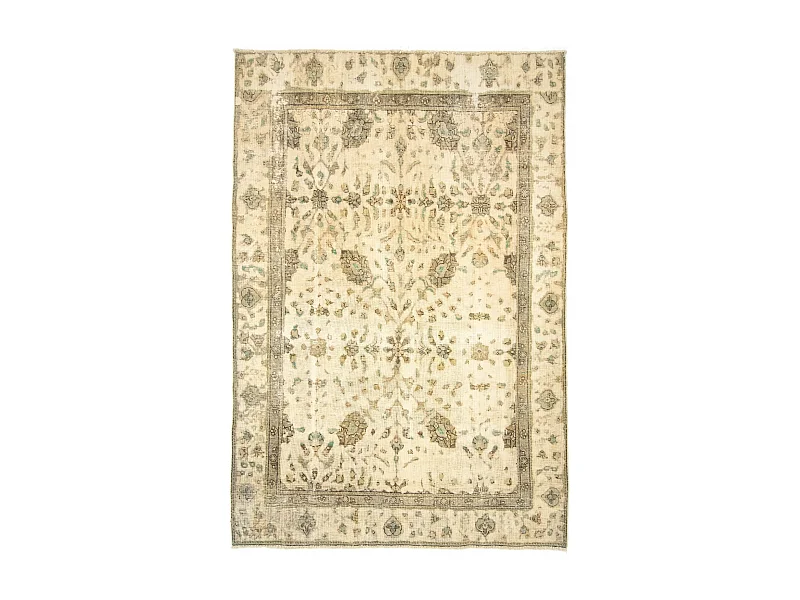 Tapis de laine 188x278 vert Vintage Royal