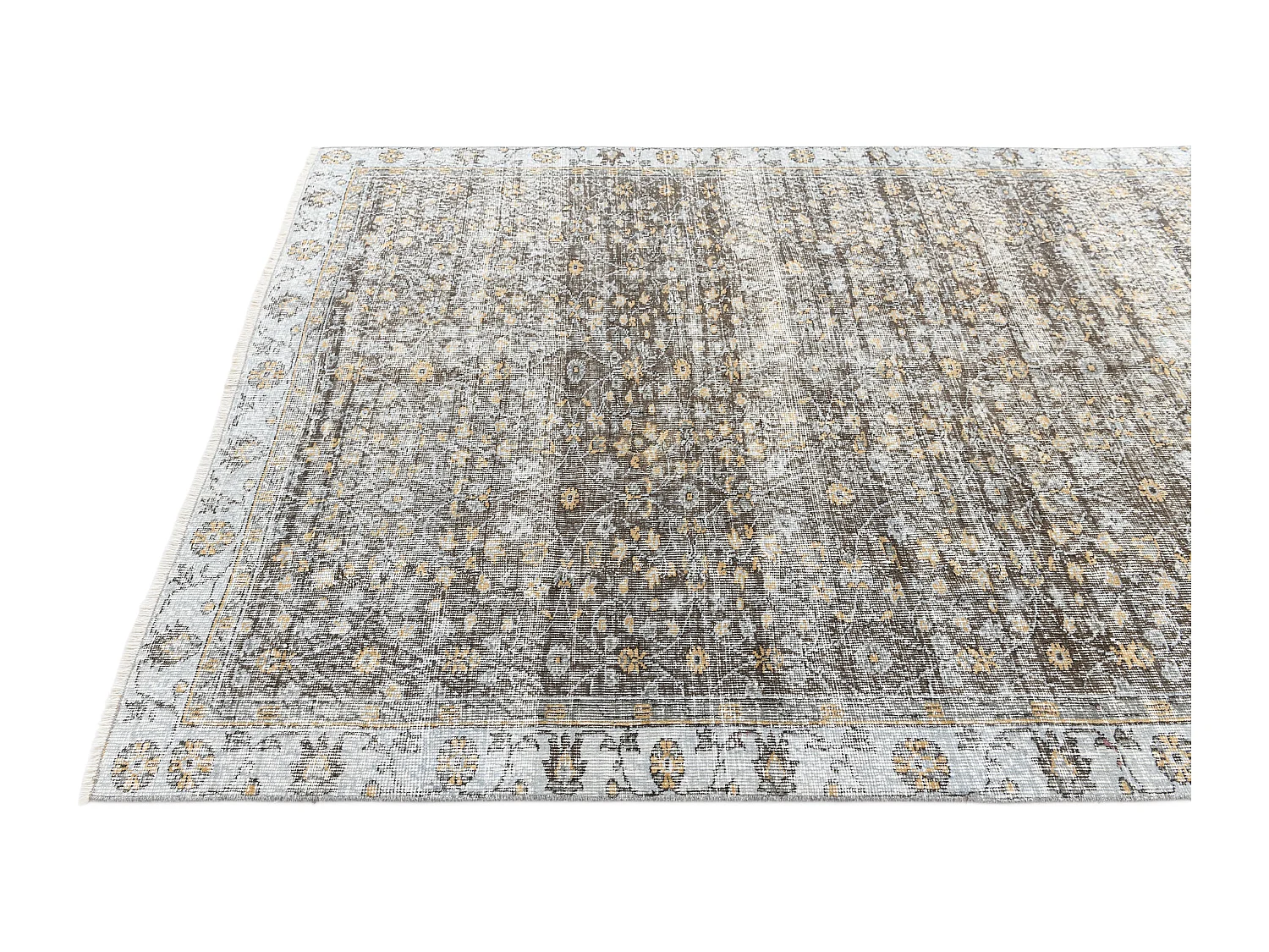 Tapis de laine 160x272 Bleu Ultra Vintage
