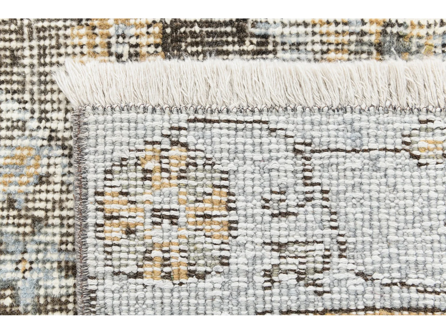 Tapis de laine 160x272 Bleu Ultra Vintage