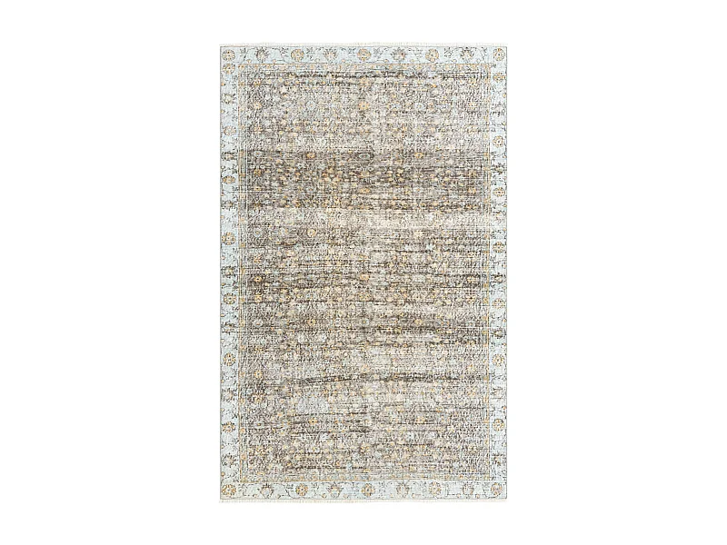 Tapis de laine 160x272 Bleu Ultra Vintage