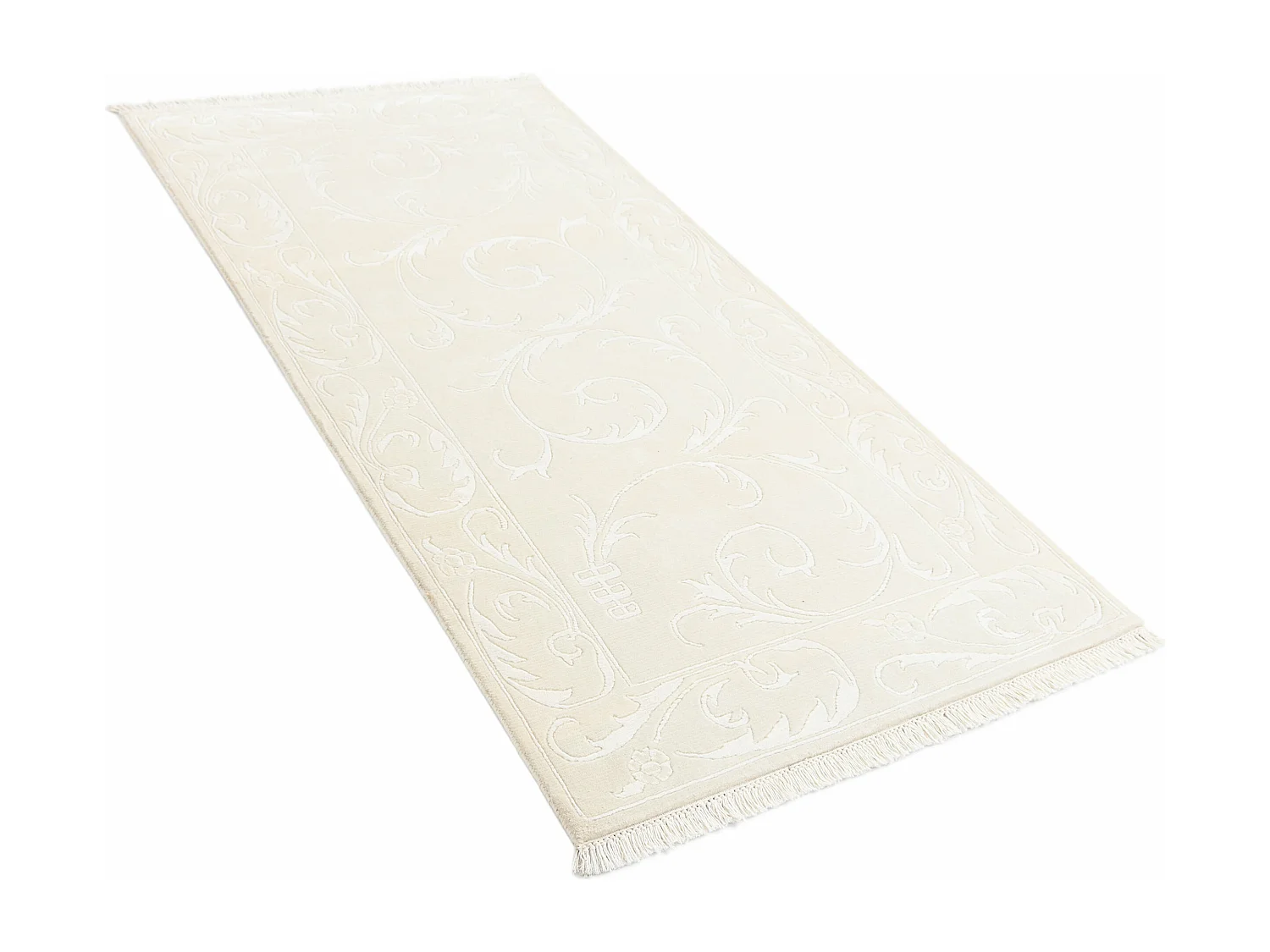 Tapis de couloir en laine 99x198 beige Darya