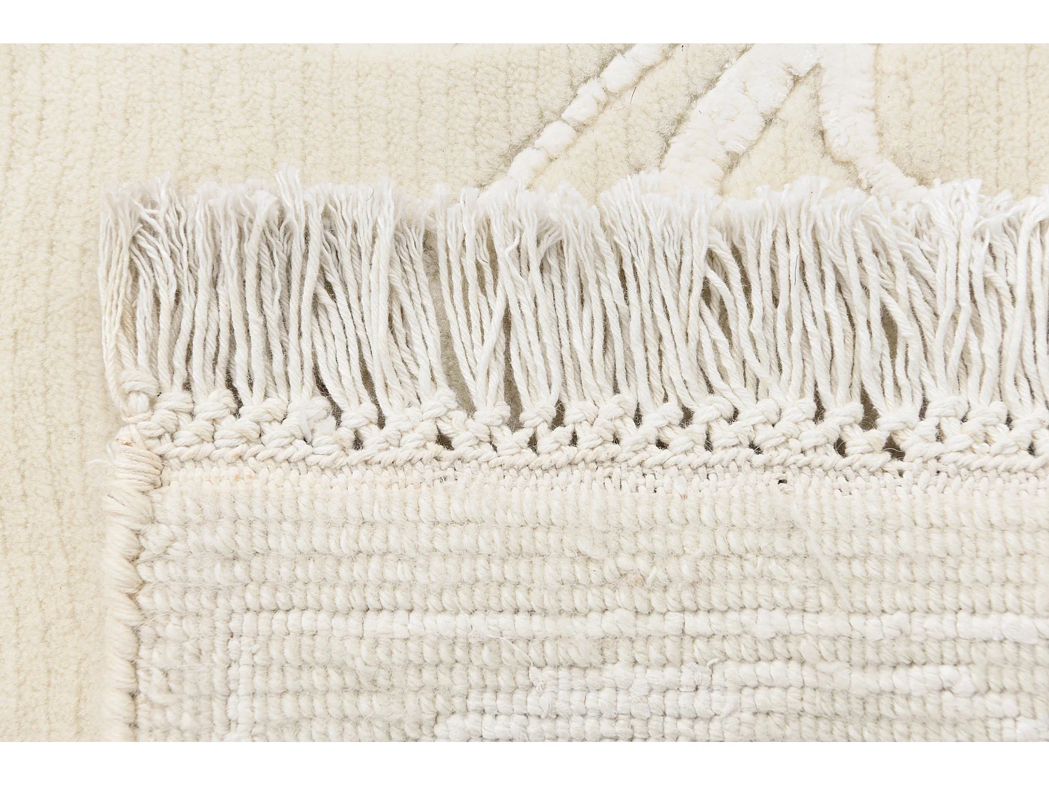 Tapis de couloir en laine 99x198 beige Darya