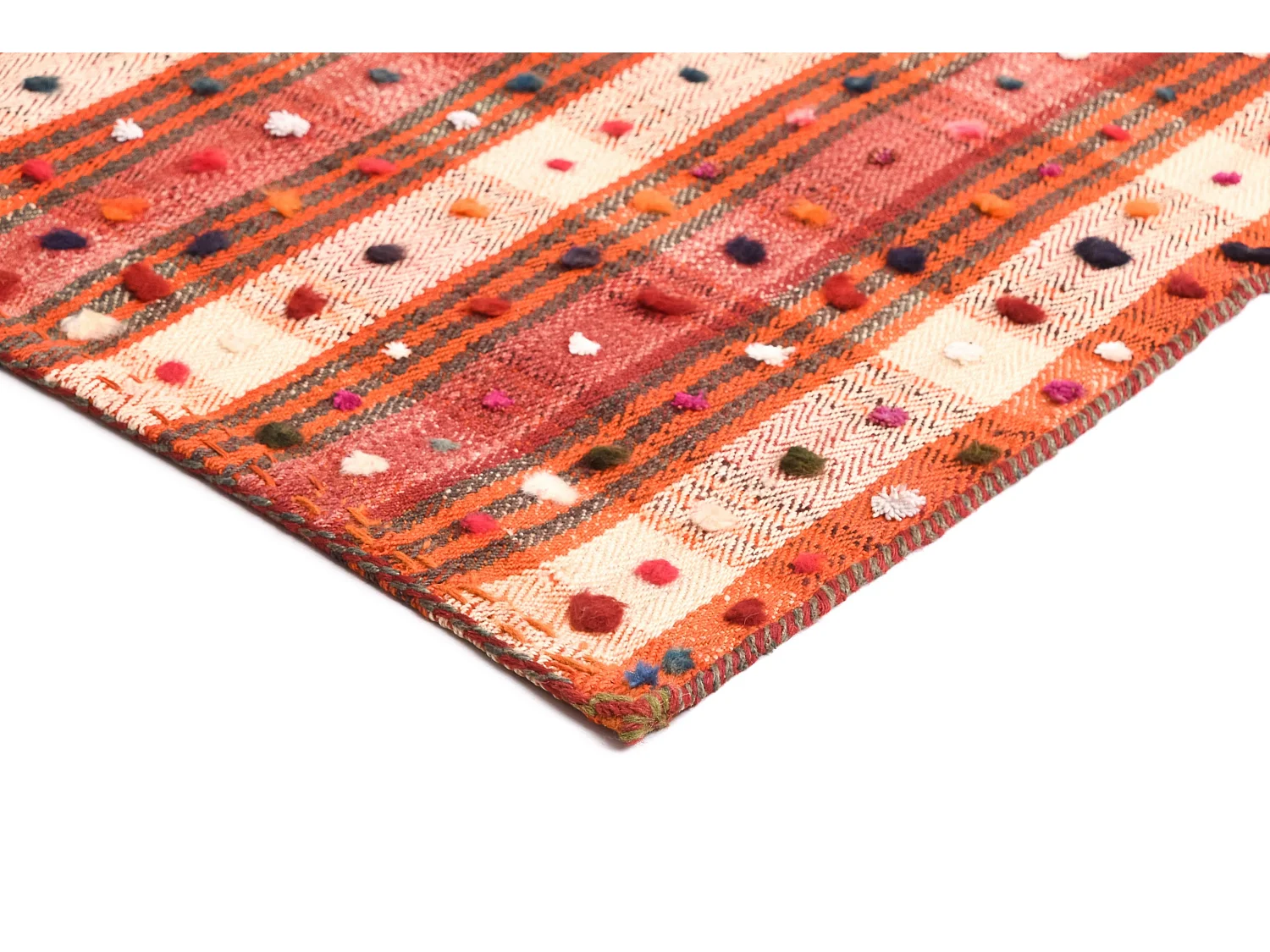 Tapis de laine 175x258 rouge Jajim