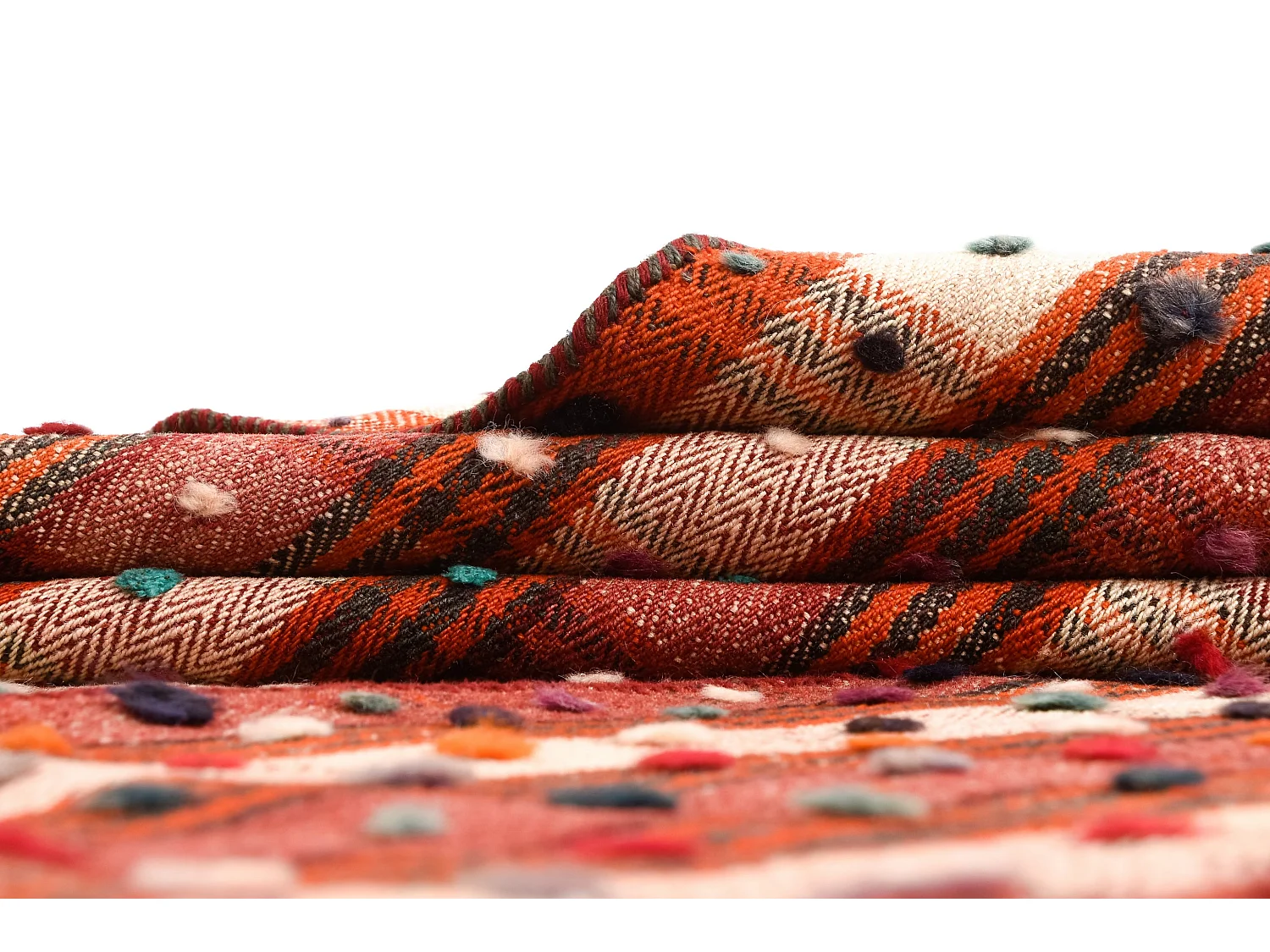 Tapis de laine 175x258 rouge Jajim