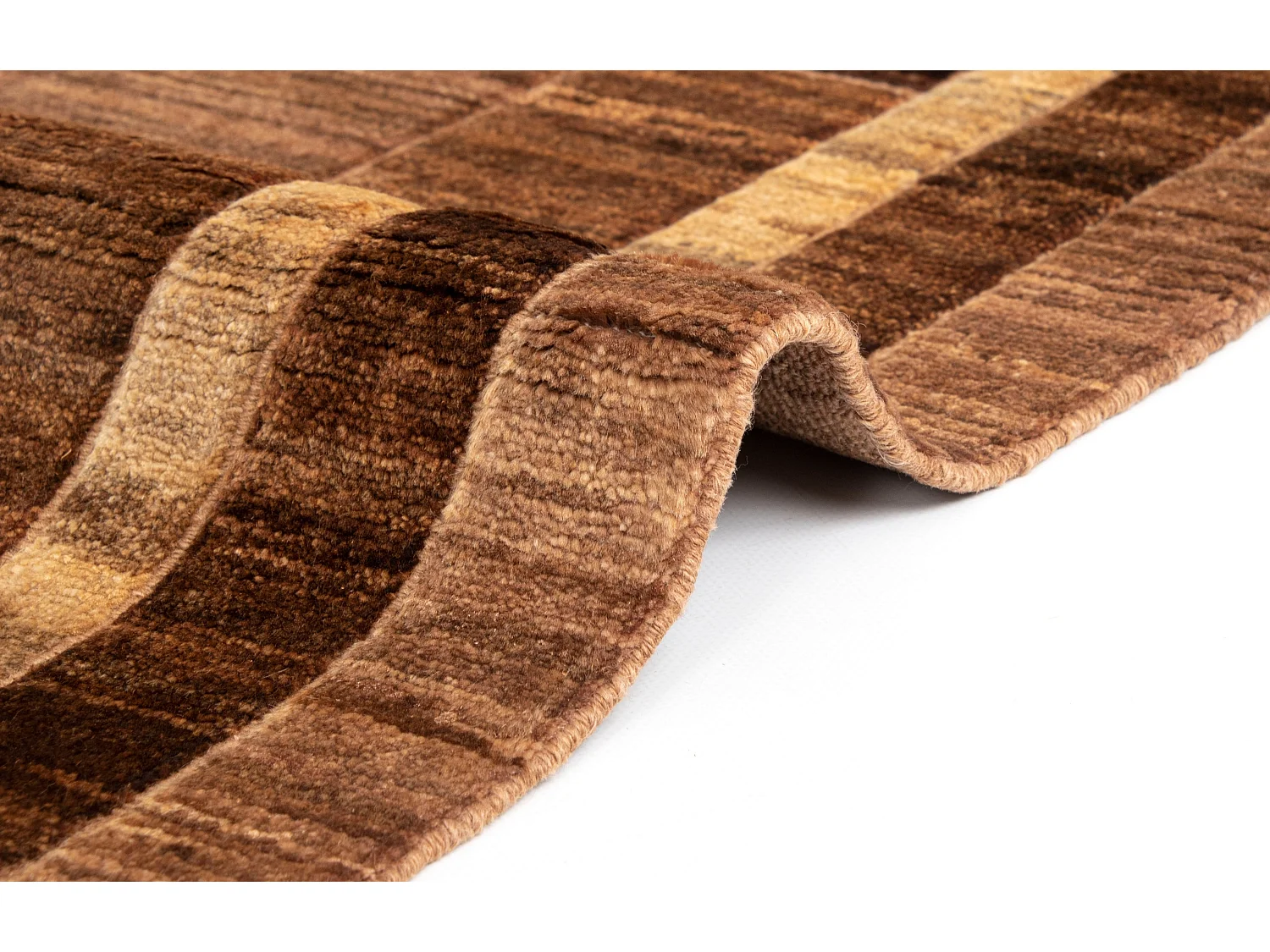 Tapis de laine 152x192 brun Juma