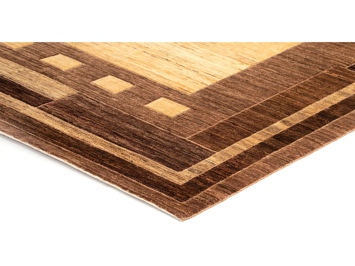 Tapis de laine 152x192 brun Juma