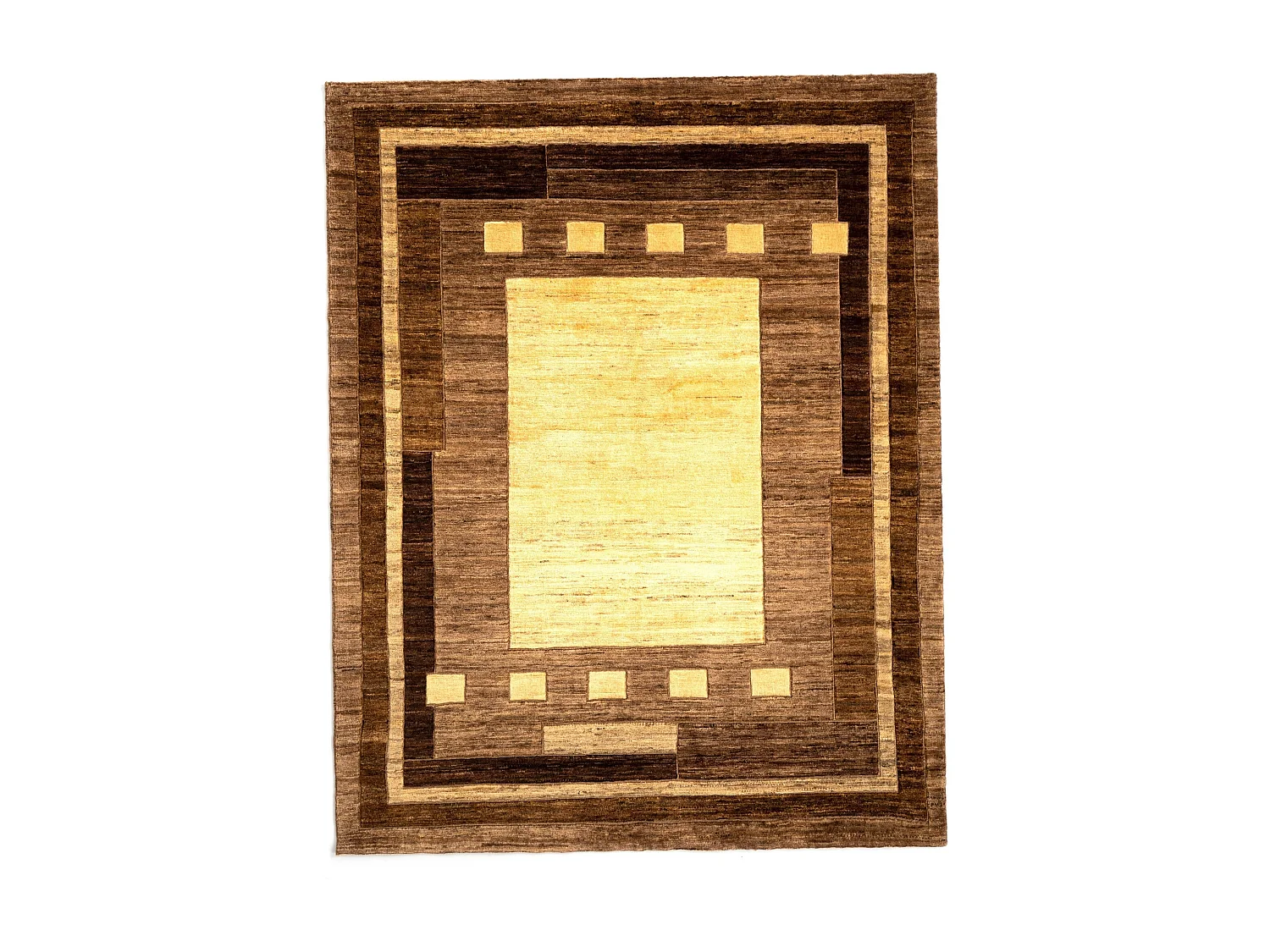 Tapis de laine 152x192 brun Juma