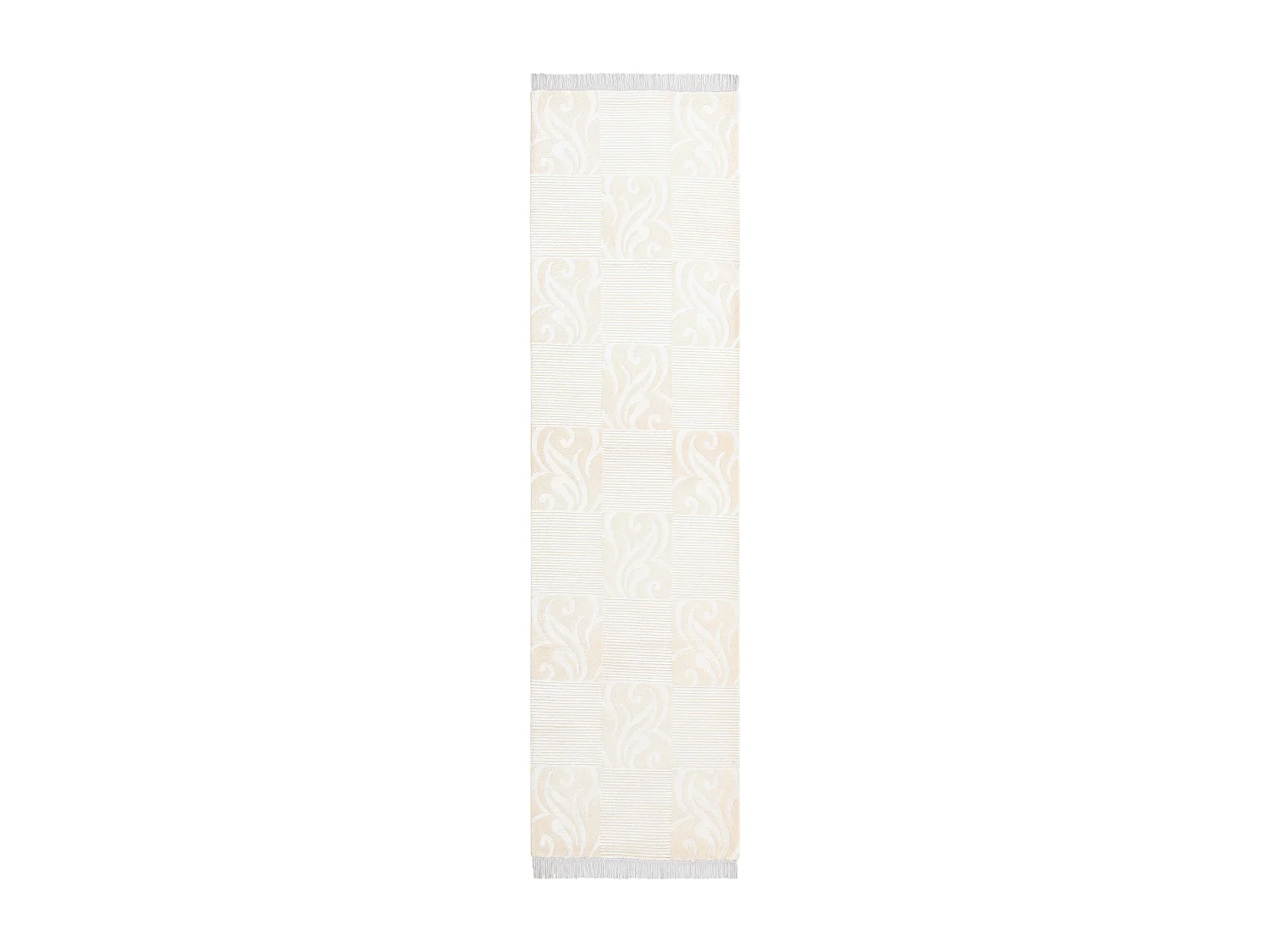 Läufer-Wollteppich 79x302 Beige Darya