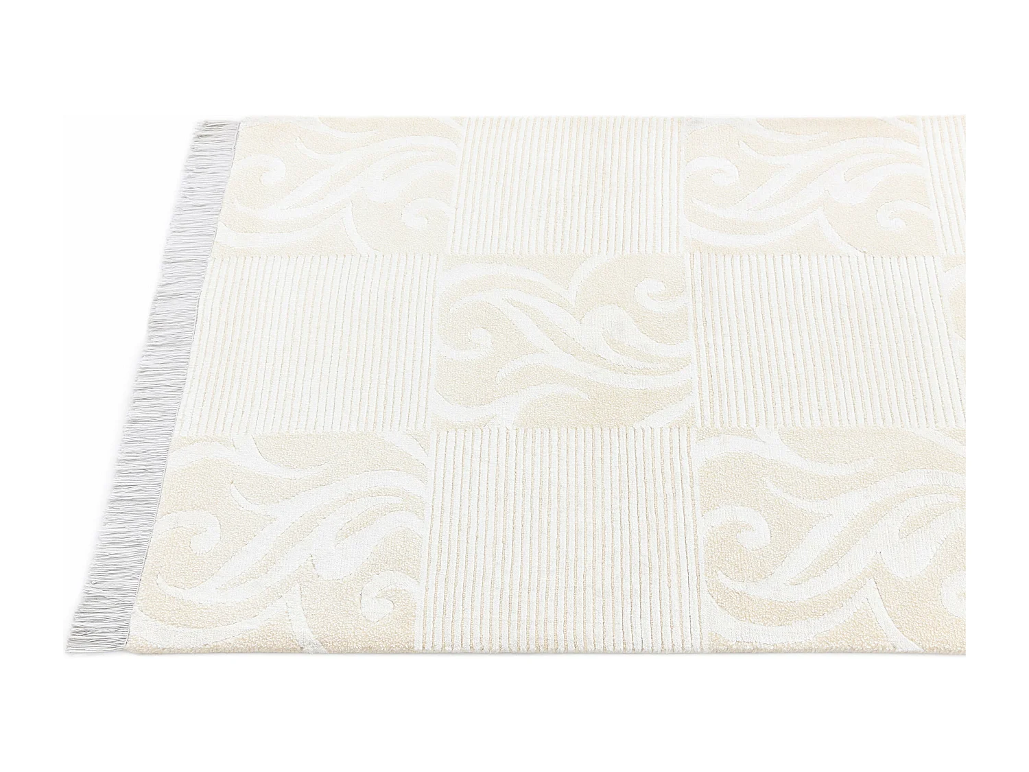 Läufer-Wollteppich 79x302 Beige Darya
