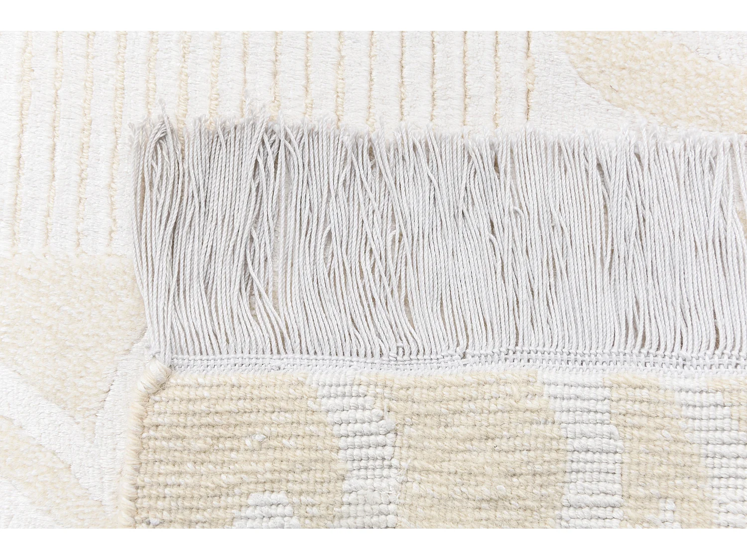 Läufer-Wollteppich 79x302 Beige Darya