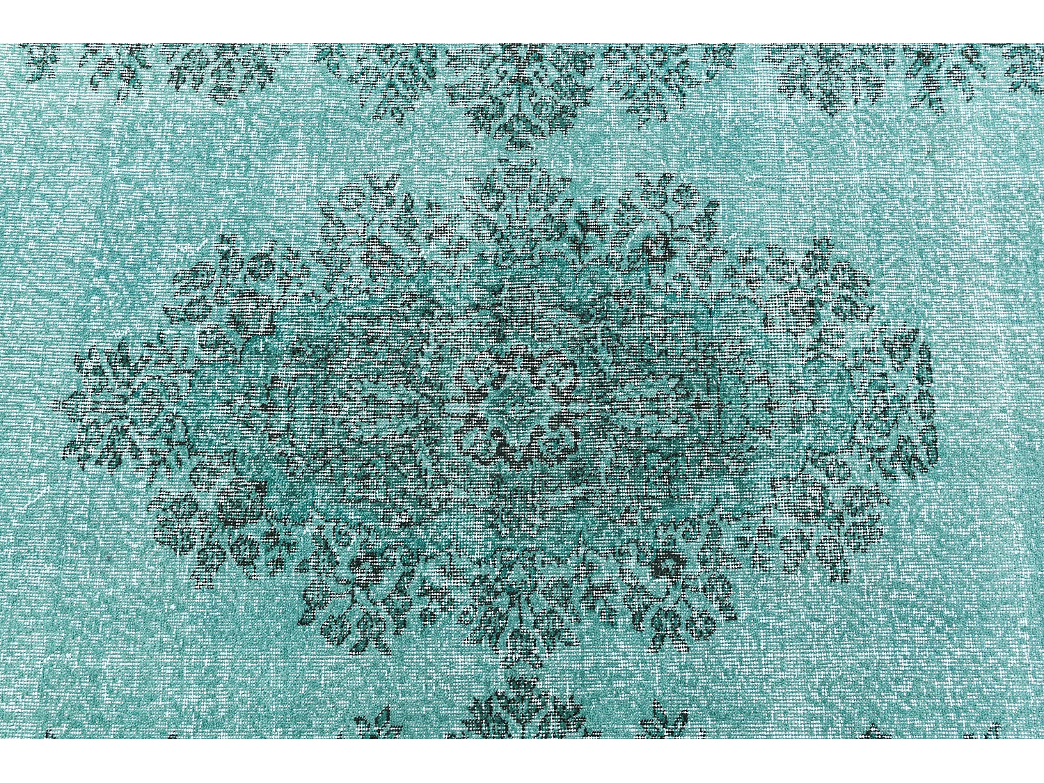 Tapis de laine 193x297 Bleu Ultra Vintage