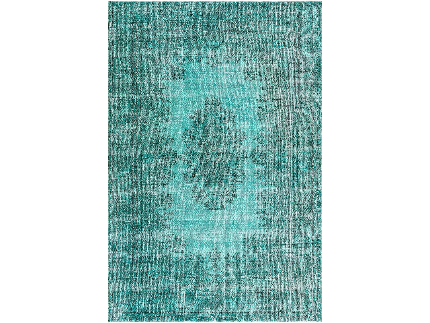 Tapis de laine 193x297 Bleu Ultra Vintage