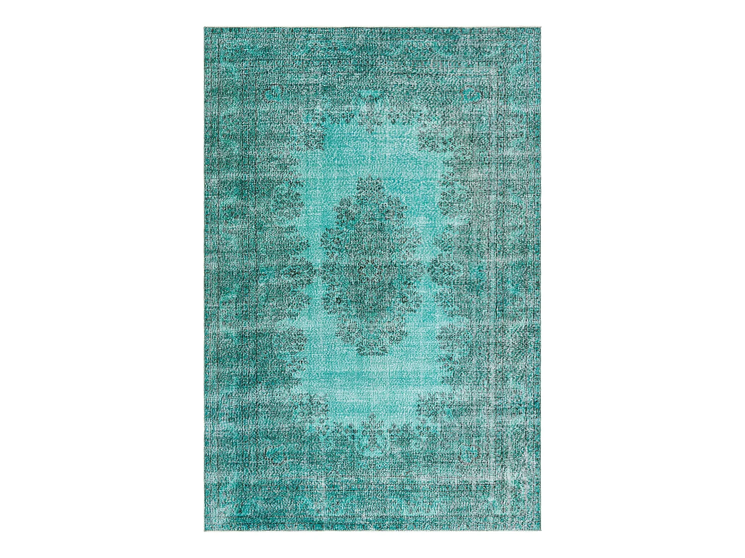 Tapis de laine 193x297 Bleu Ultra Vintage