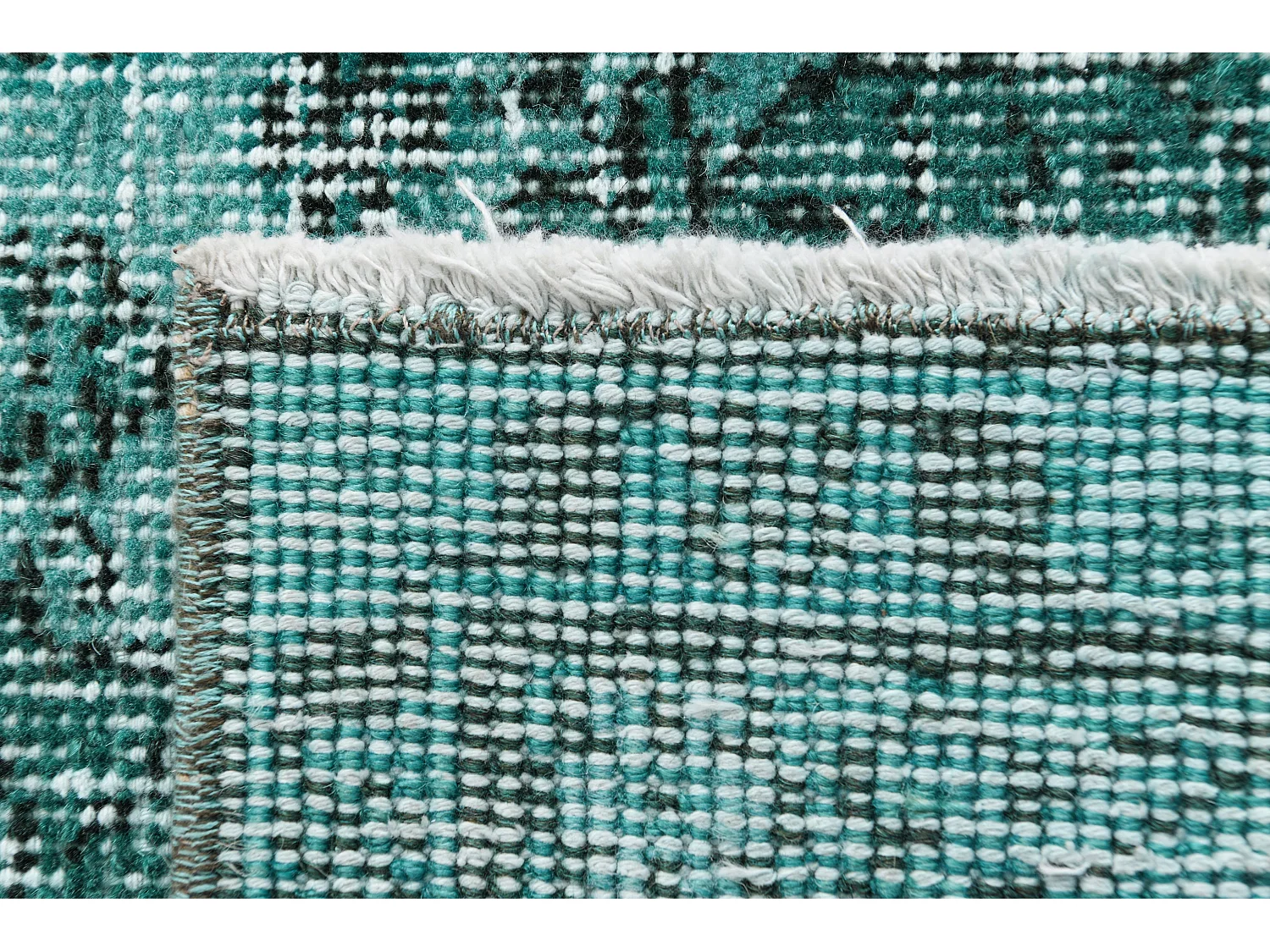 Tapis de laine 193x297 Bleu Ultra Vintage