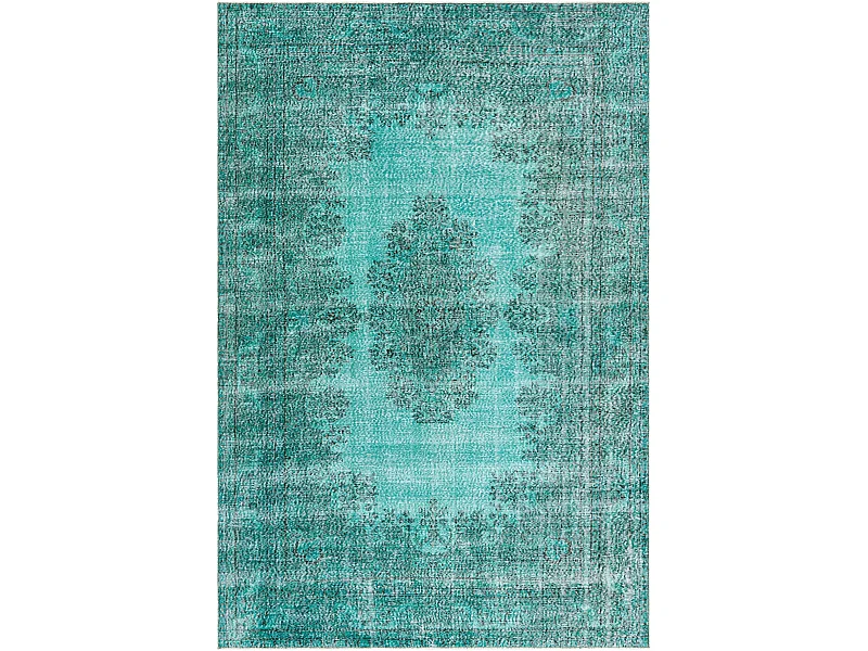 Tapis de laine 193x297 Bleu Ultra Vintage
