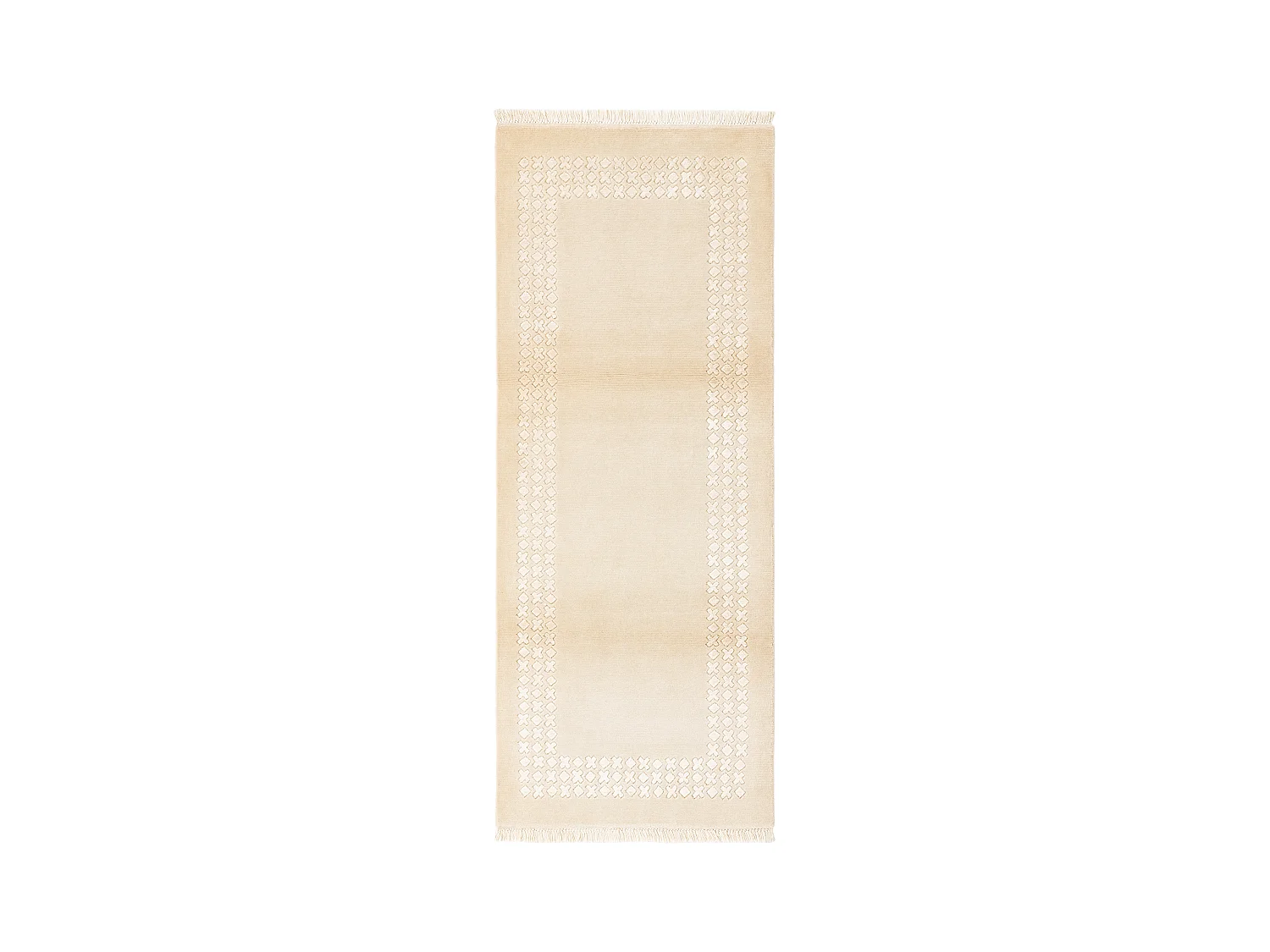 Tapis de couloir en laine 79x203 brun Darya