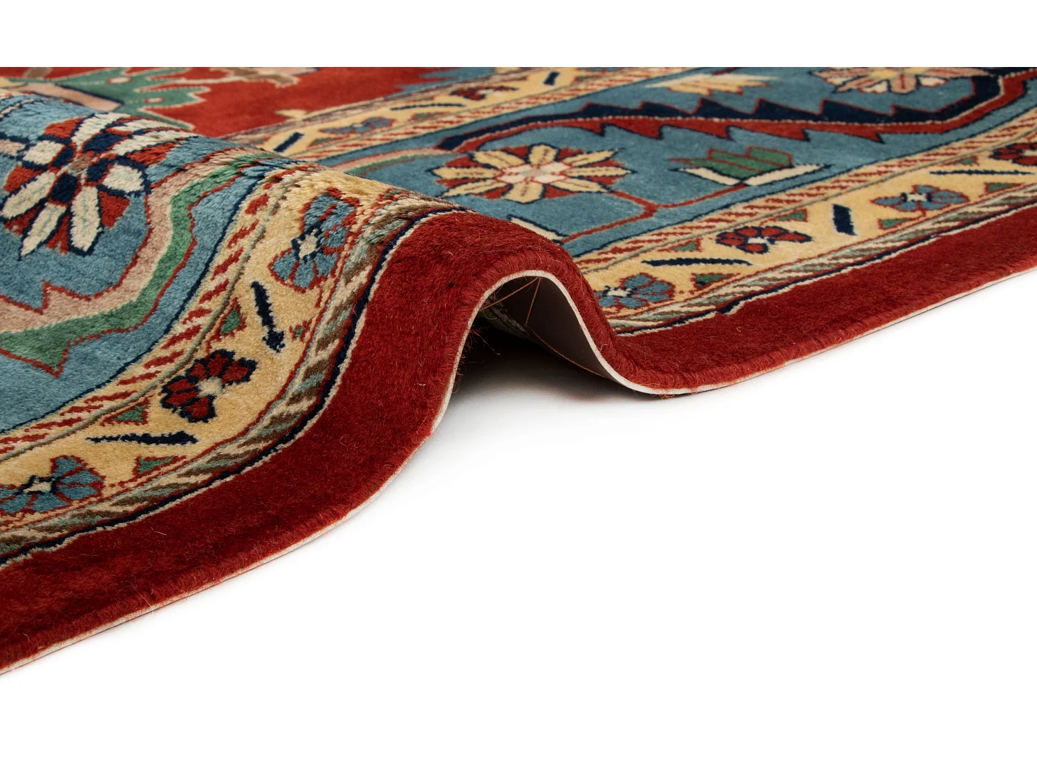 Tapis de laine 255x353 Bleu Tabriz