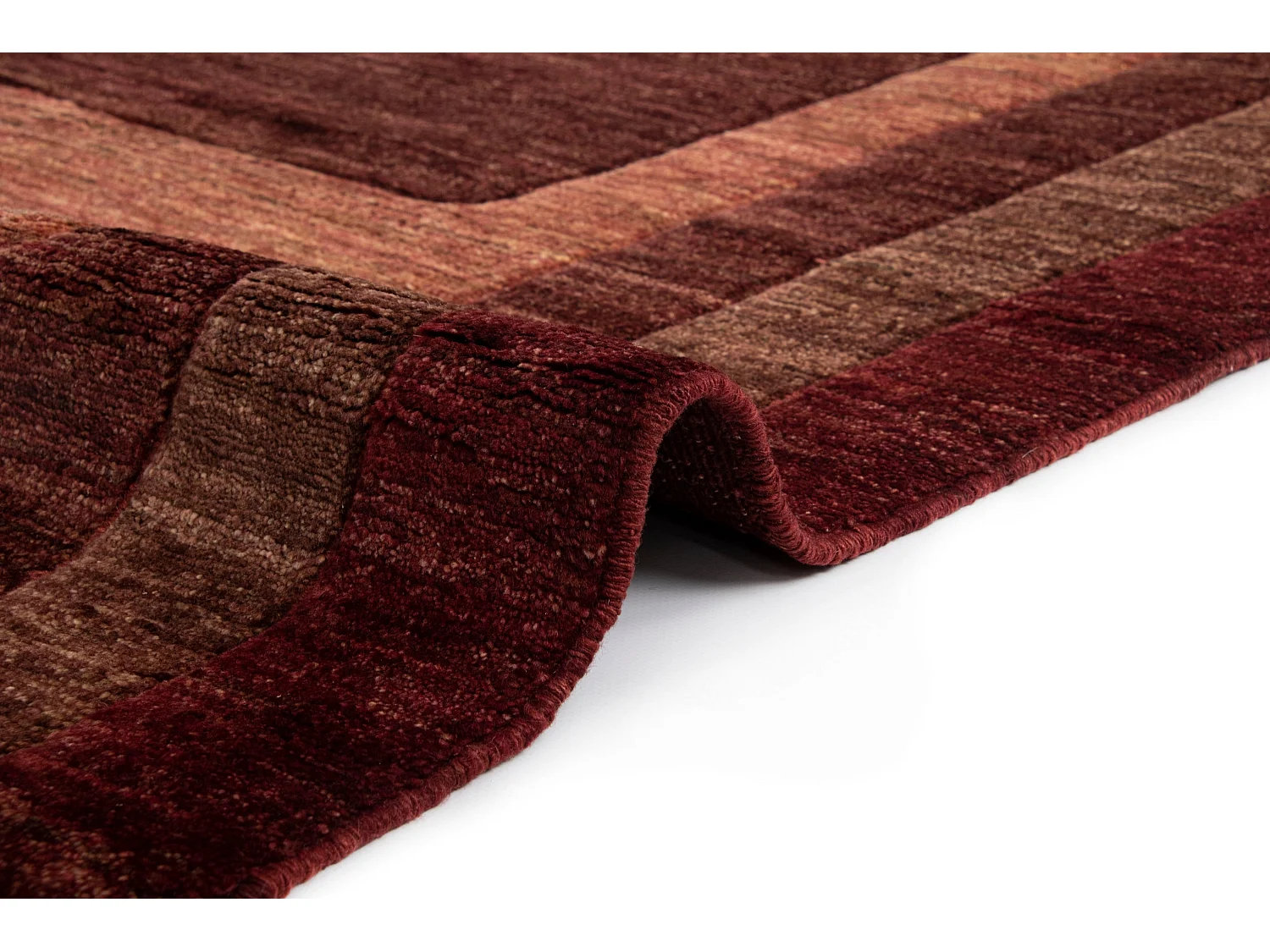 Wollteppich 151x199 Braun Juma