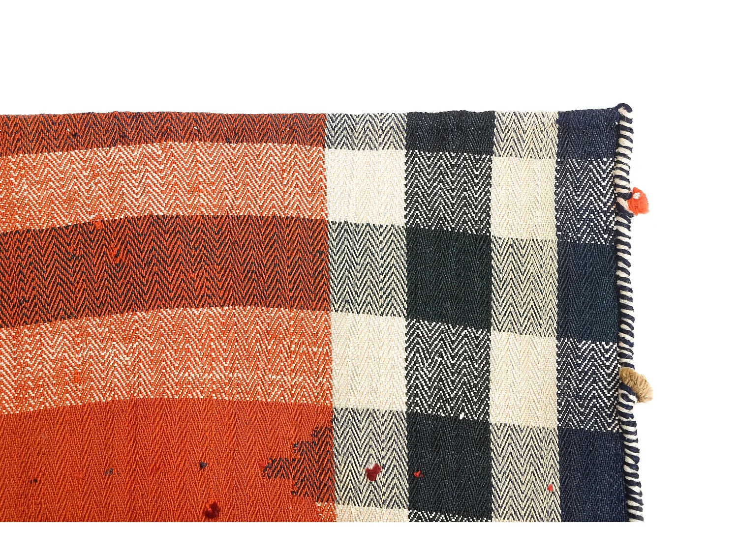 Tapis de laine 150x201 orange Jajim