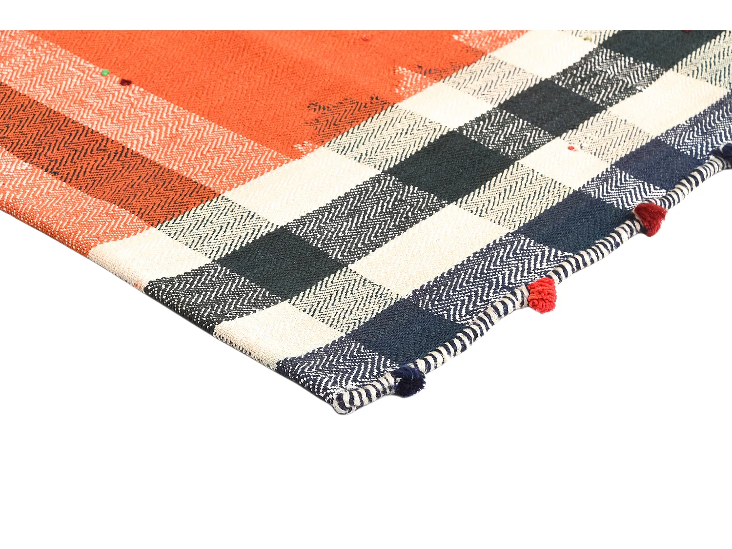 Tapis de laine 150x201 orange Jajim