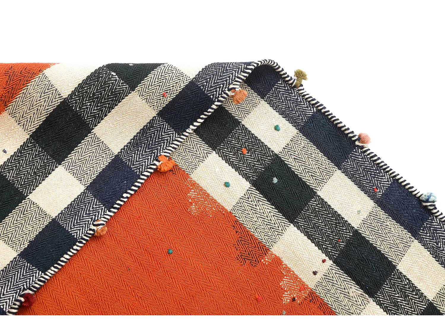 Tapis de laine 150x201 orange Jajim