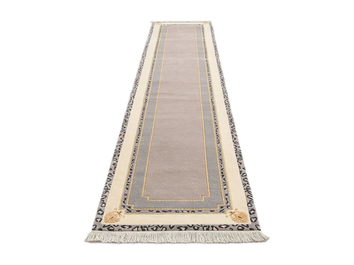 Tappeto per corridoio in lana 84x399 beige Darya