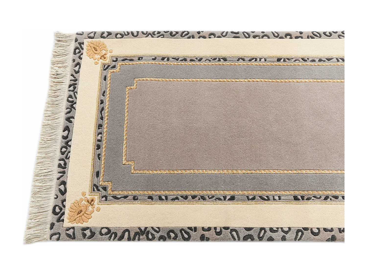 Tapis de couloir en laine 84x399 beige Darya