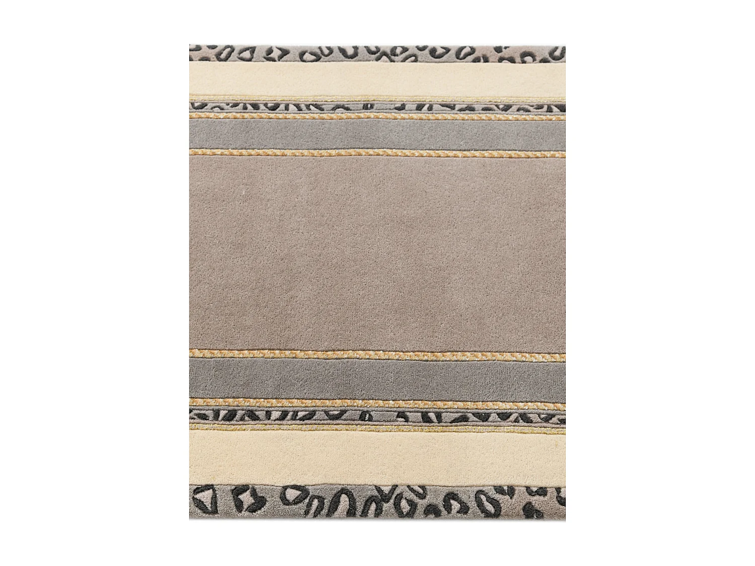 Tapis de couloir en laine 84x399 beige Darya
