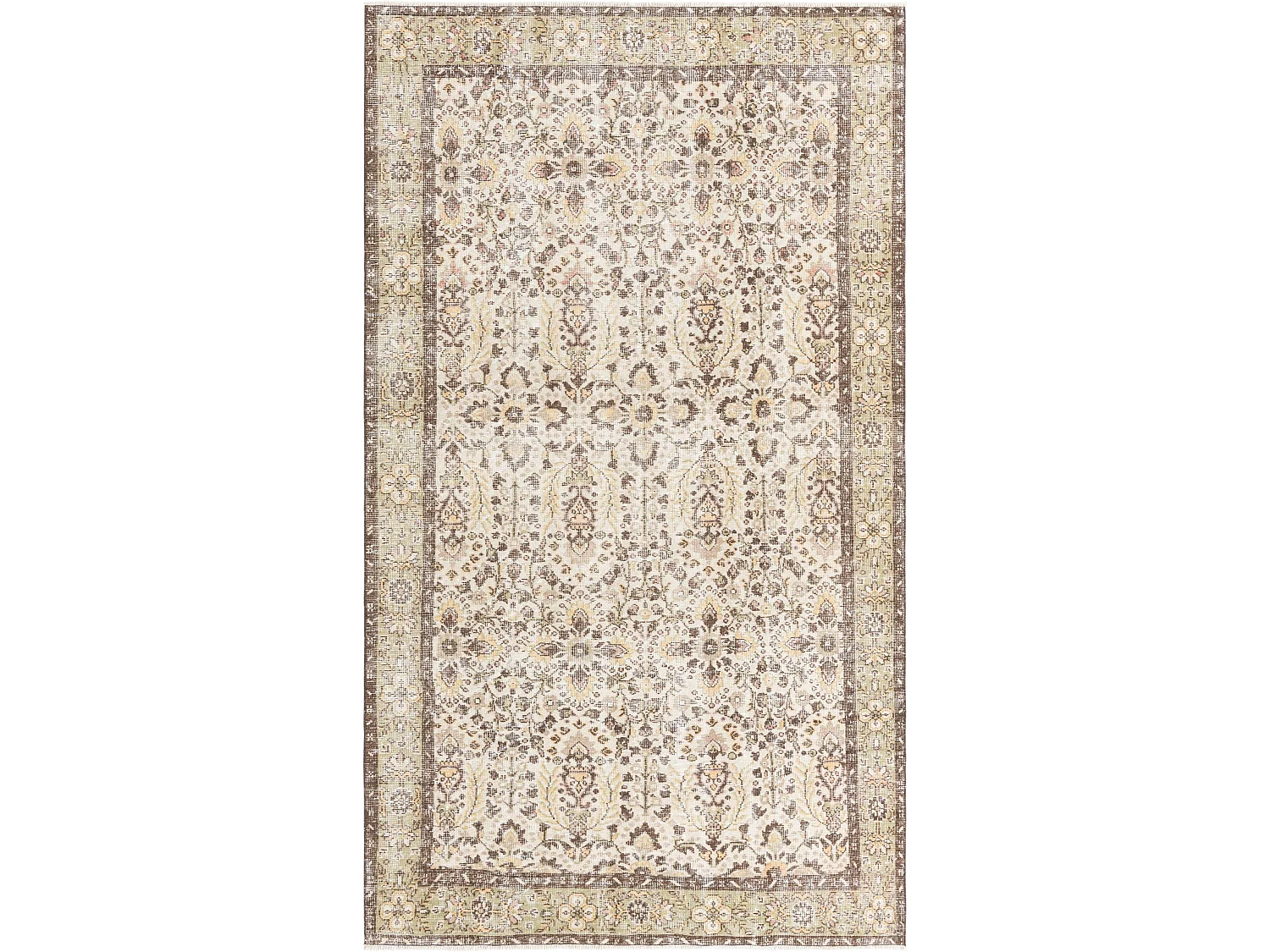Tapis de laine 165x290 brun Ultra Vintage