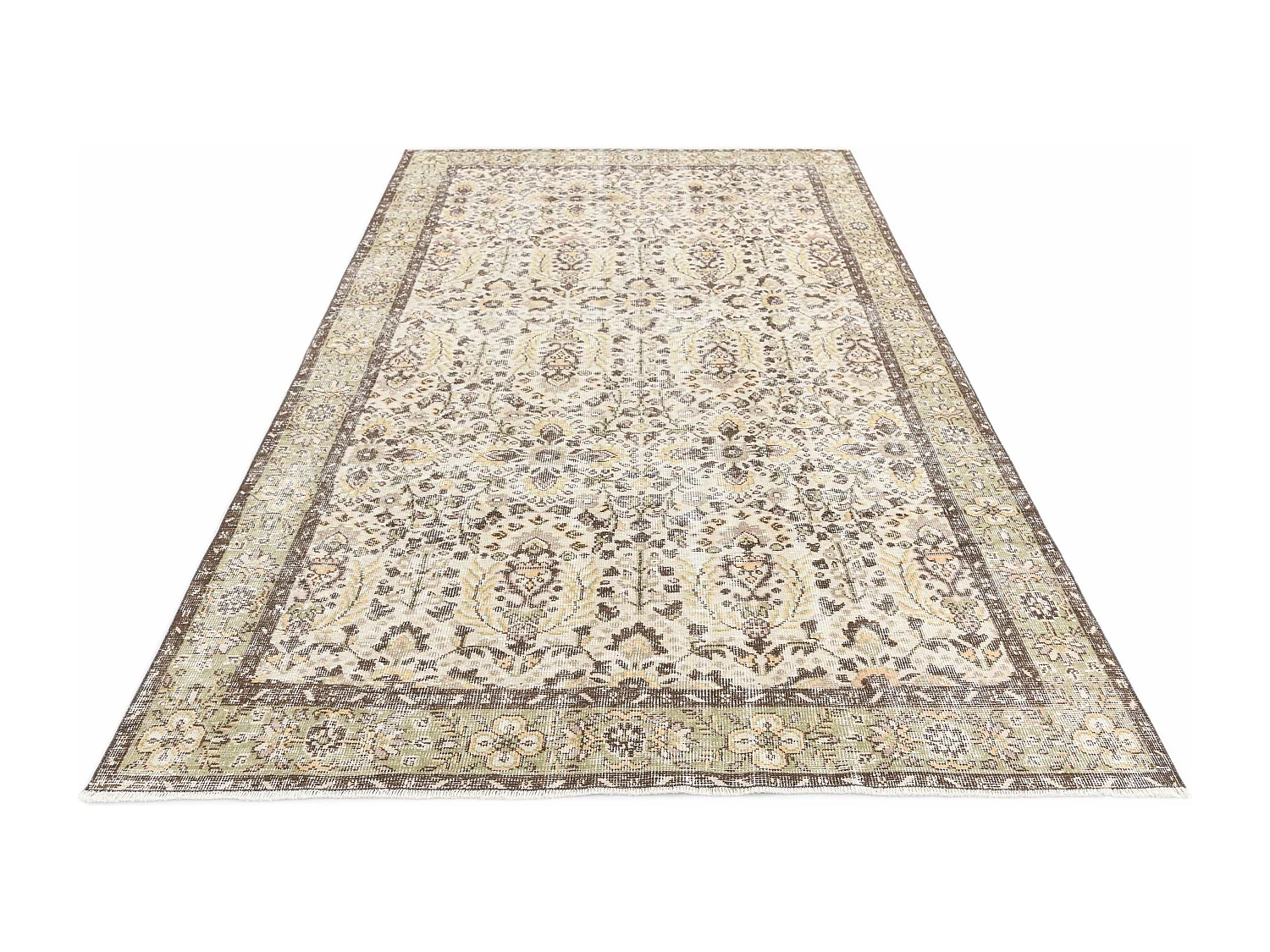 Tapis de laine 165x290 brun Ultra Vintage