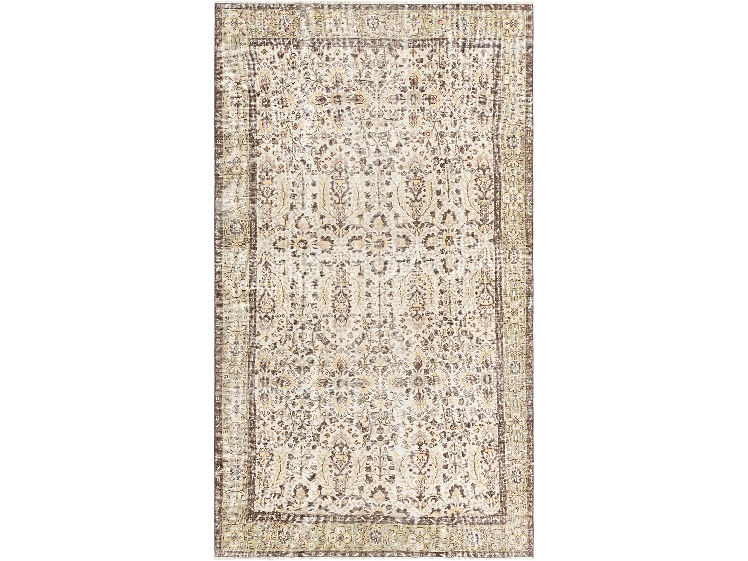 Tapis de laine 165x290 brun Ultra Vintage