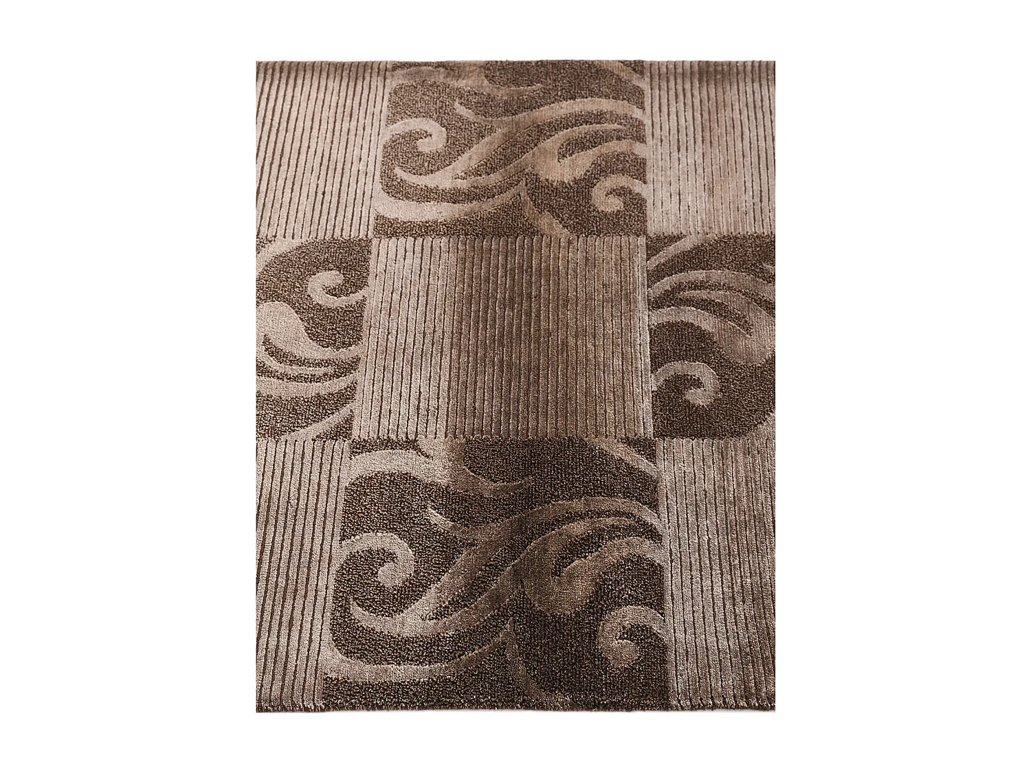 Tappeto per corridoio in lana 81x297 marrone Darya