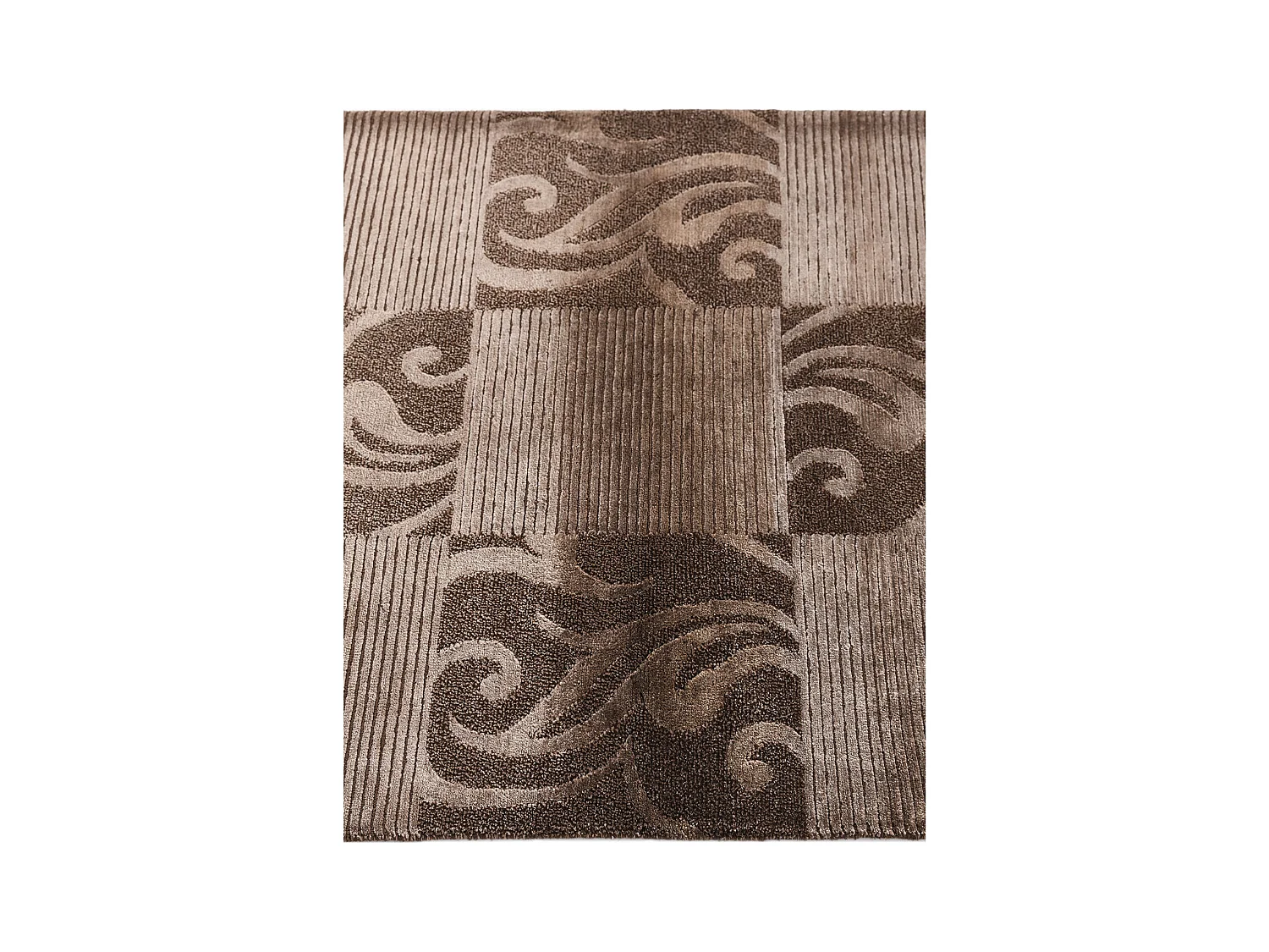 Tapis de couloir en laine 81x297 brun Darya
