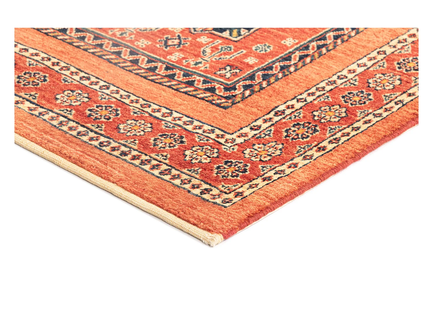 Läufer-Wollteppich 82x203 Rot Kashkuli