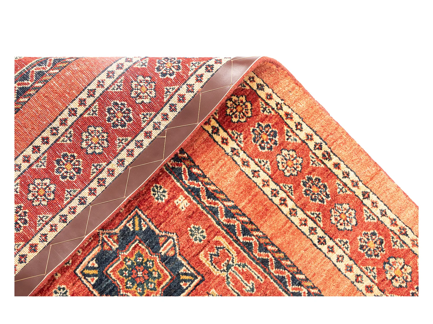 Läufer-Wollteppich 82x203 Rot Kashkuli