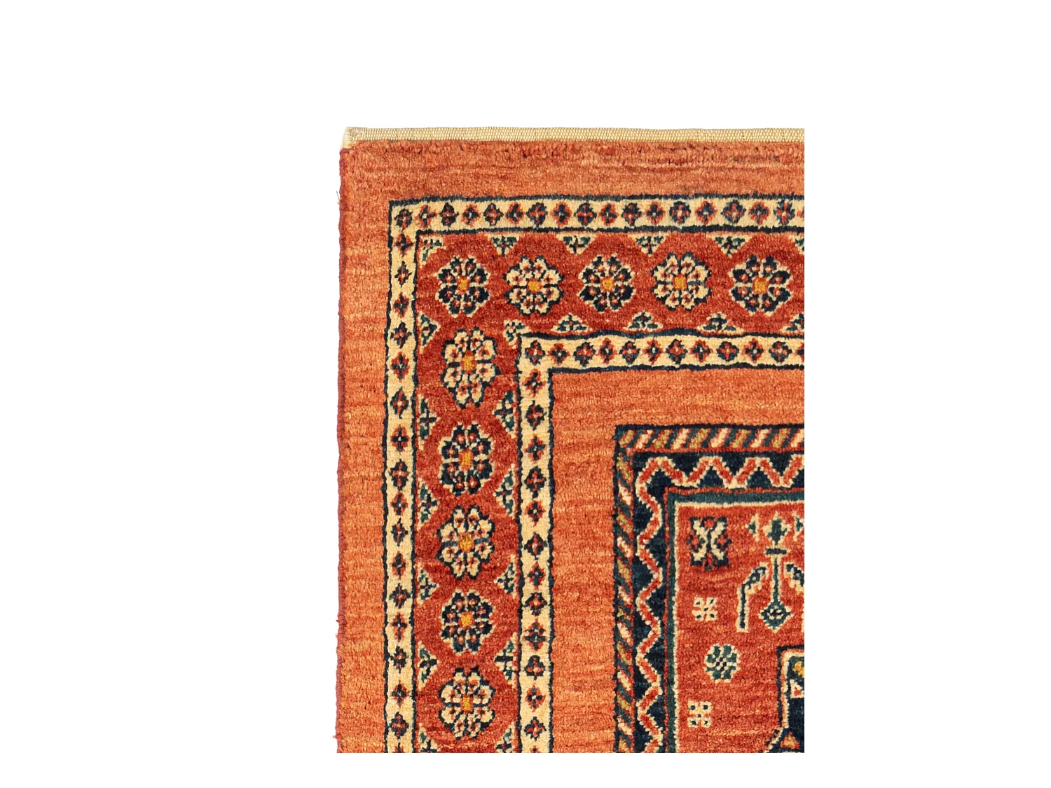Läufer-Wollteppich 82x203 Rot Kashkuli