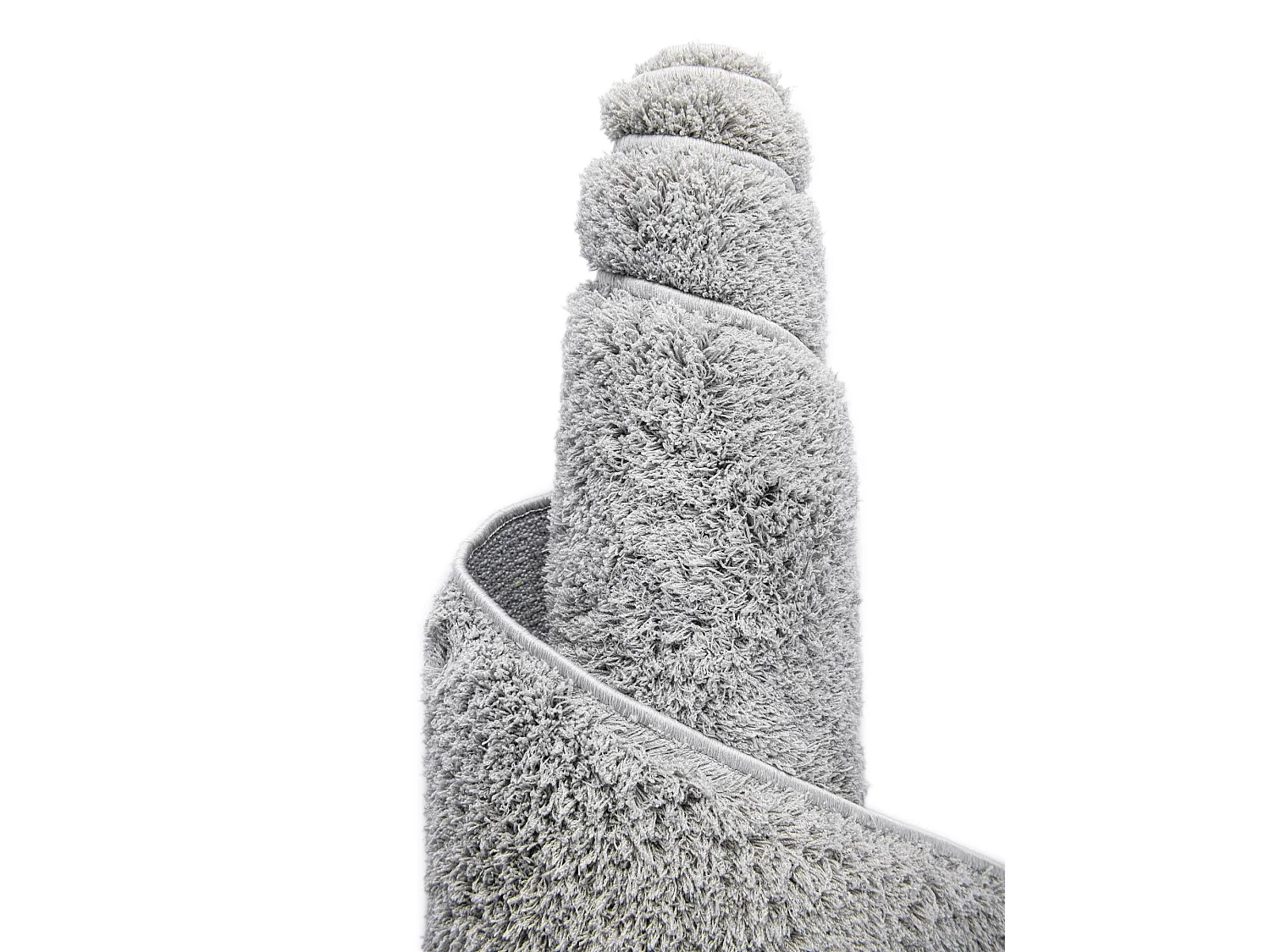 Hochflorteppich 185x185 Silber-Grau Luzern