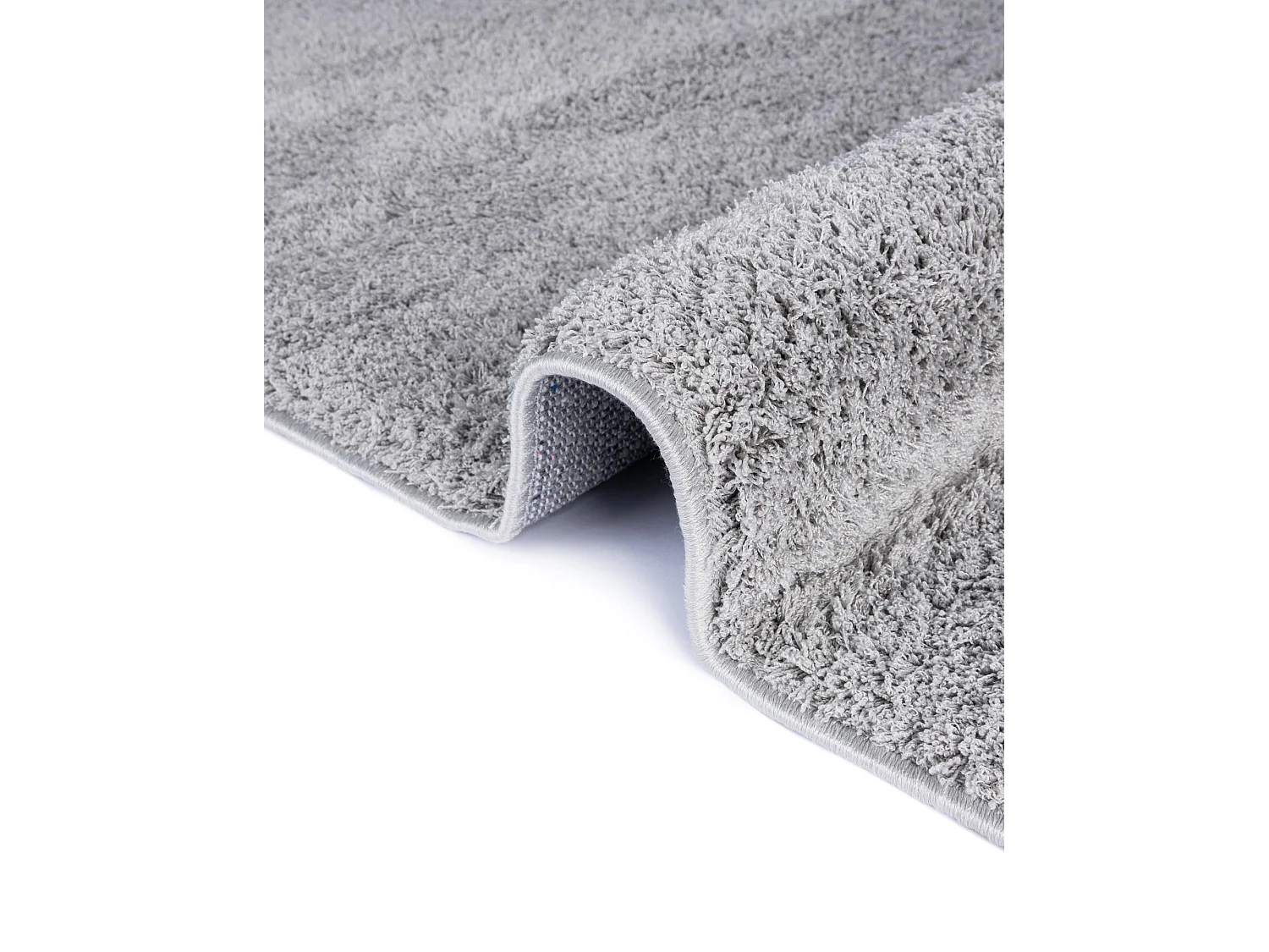 Hochflorteppich 185x185 Silber-Grau Luzern