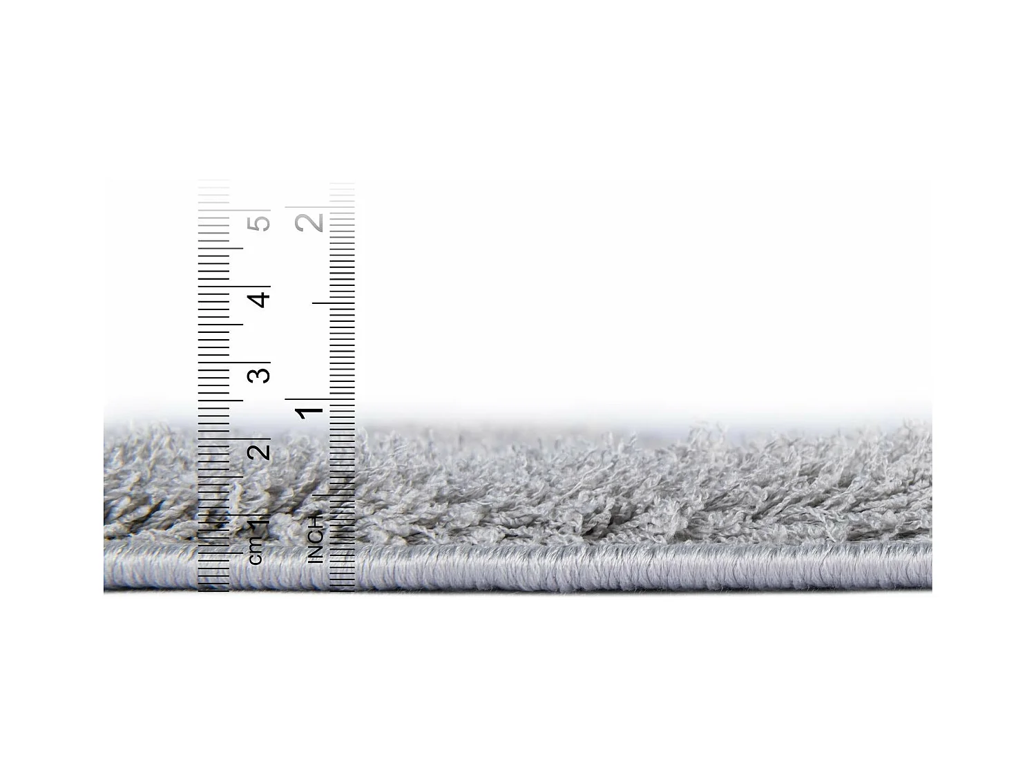 Hoogpolig tapijt 185x185 zilver-Grijs Luzern