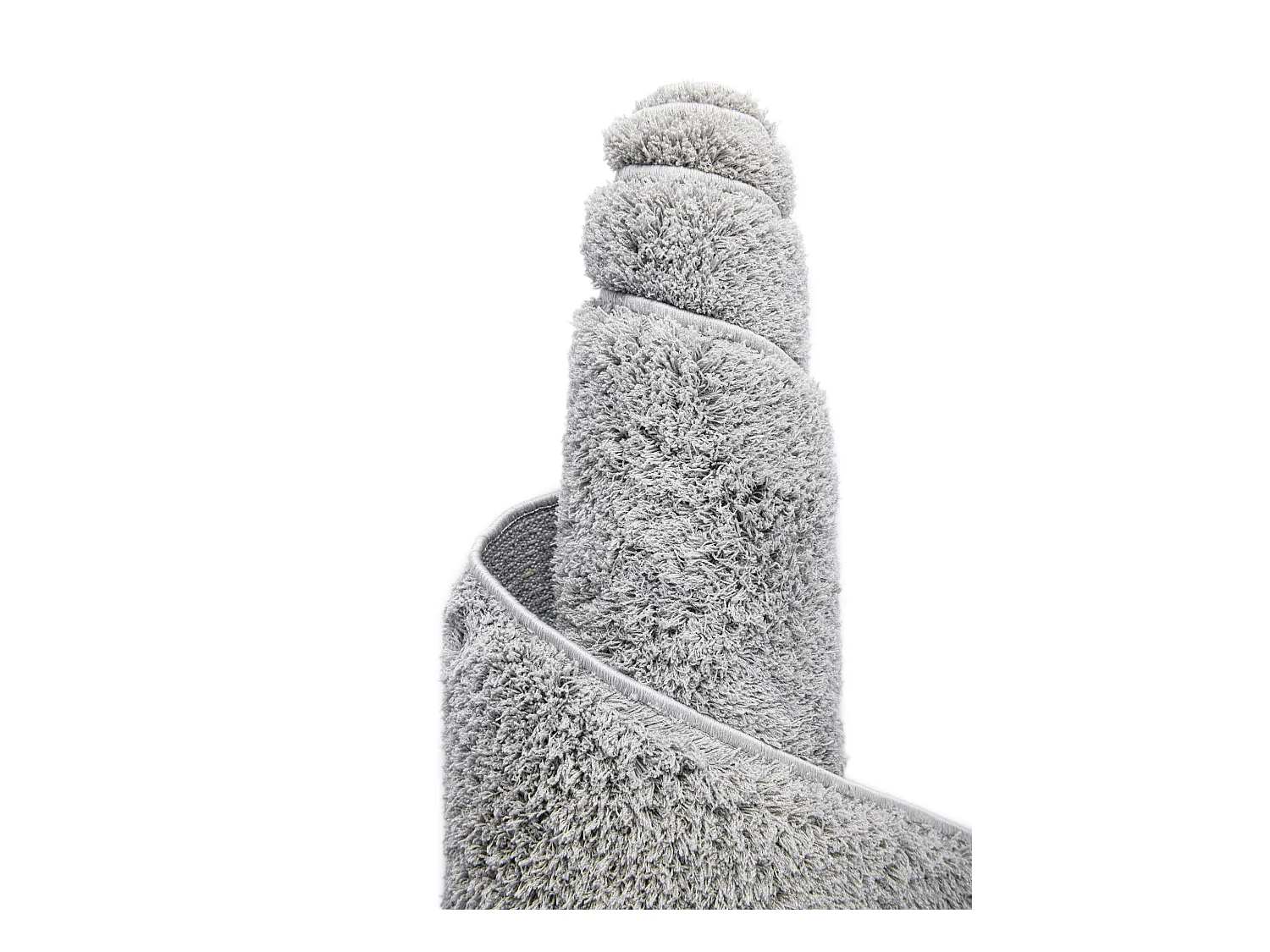 Hoogpolig tapijt 185x185 zilver-Grijs Luzern