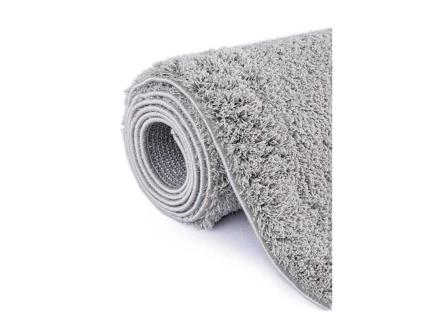 Hoogpolig tapijt 185x185 zilver-Grijs Luzern