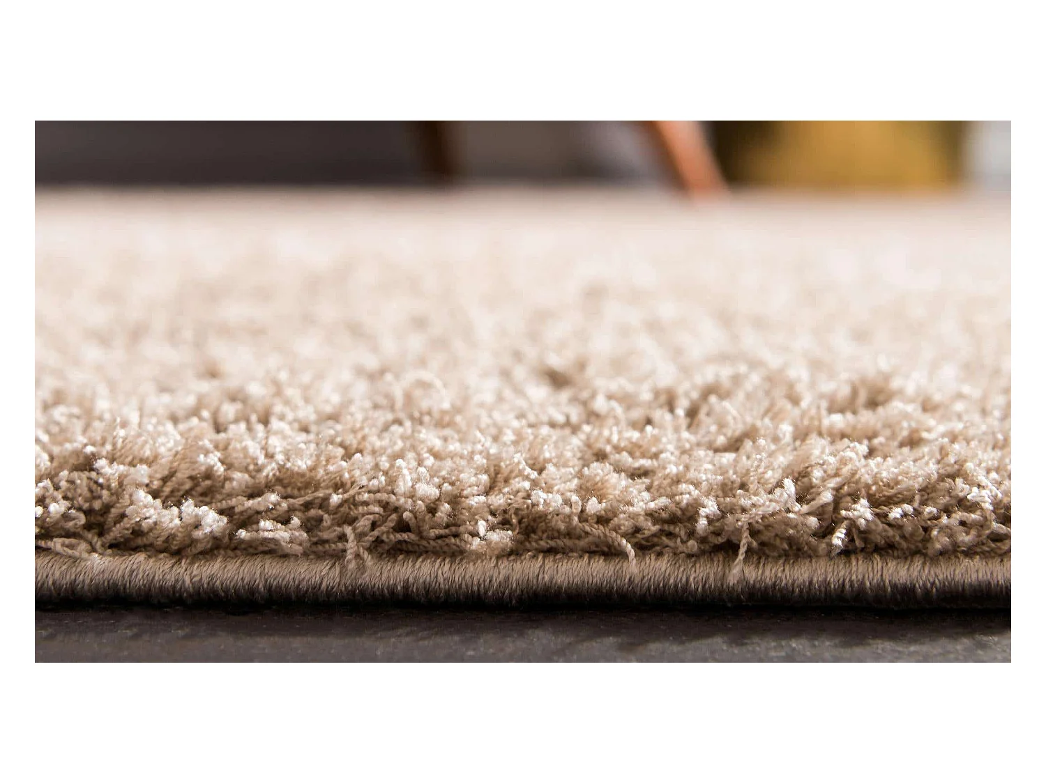 Tapis shaggy 185x275 beige Luzern