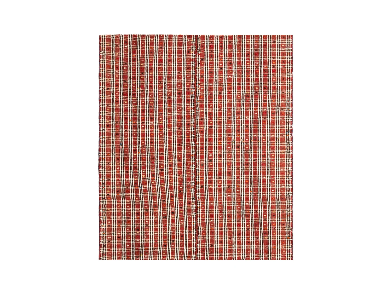Tapis de laine 150x175 rouge Jajim