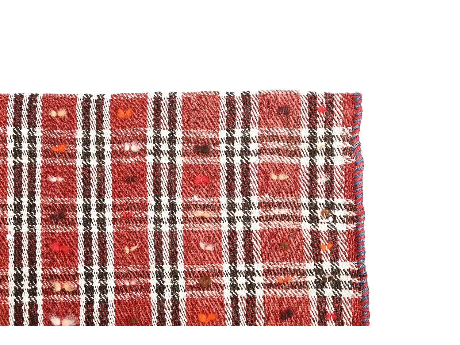 Tapis de laine 150x175 rouge Jajim