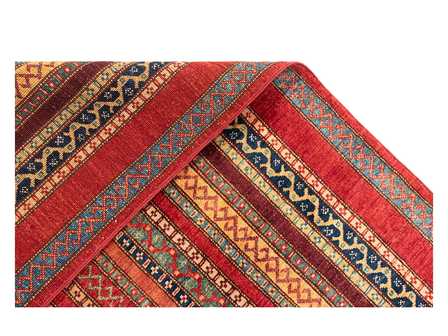 Tapis de laine 198x294 rouge Torkman