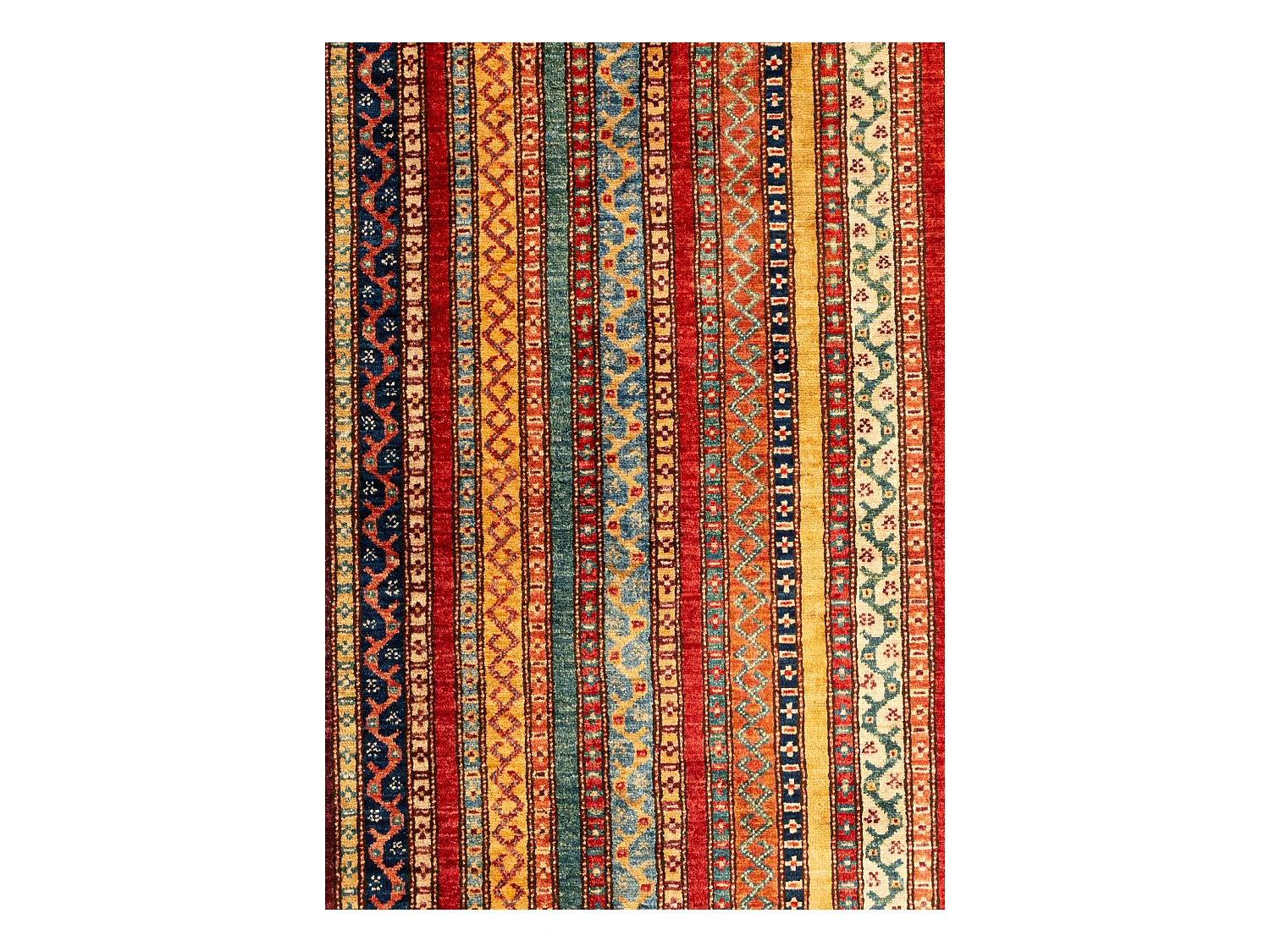 Tapis de laine 198x294 rouge Torkman
