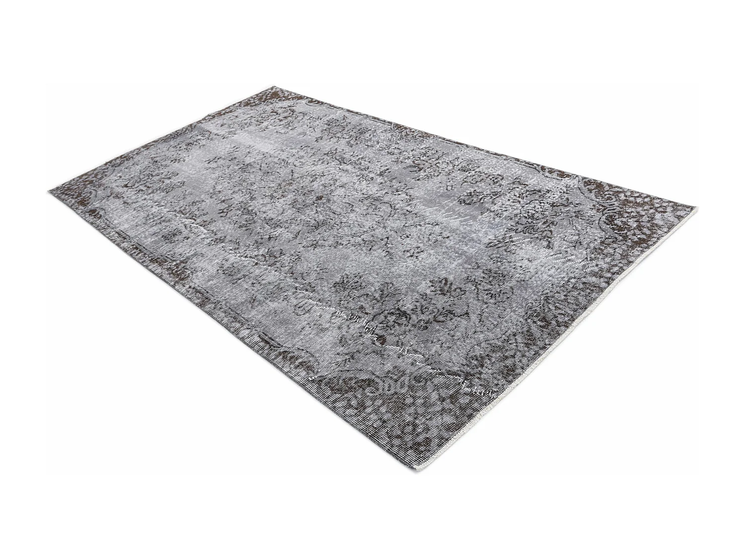 Tapis de laine 140x262 gris Ultra Vintage