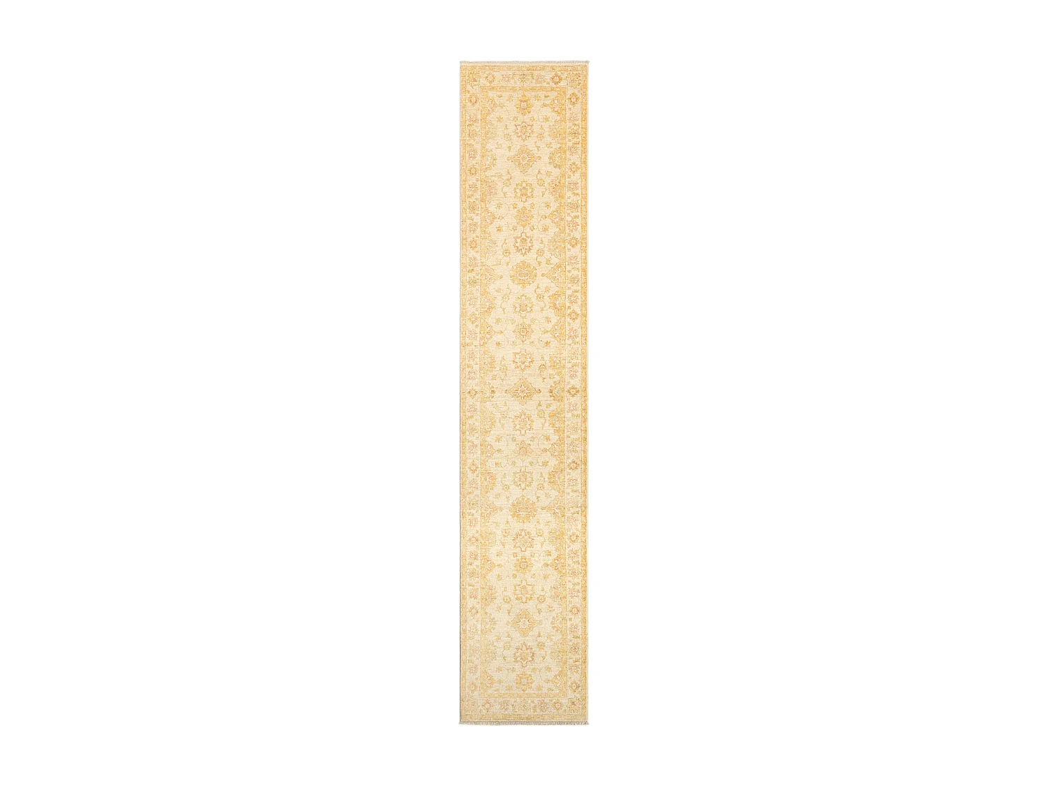Tapis de couloir en laine 76x391 beige Kaizar