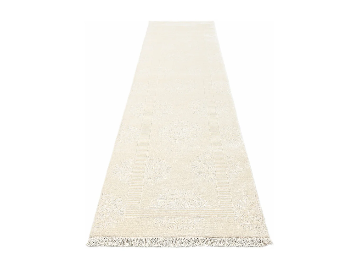 Tappeto per corridoio in lana 89x399 beige Darya